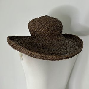 Helen Kaminski Brown Woven Hat